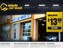 Tablet Screenshot of minute-carwash.com